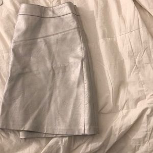 Pull & Bear metallic silver skirt